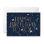 Happy Birthday to You Navy Card