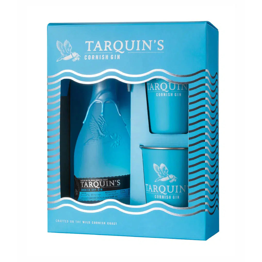 Tarquin's Cornish Dry Gin Gift Set With 2 Metal Cups