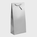 2 Bottle Gift Bag Silver