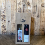 2 Bottle Kraft Gift Bag with Window