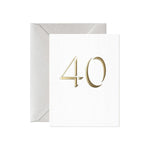 40 Milestone Card (Mini)