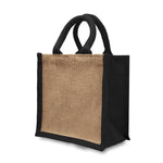 Jute Bag Small Natural & Black