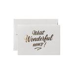 What Wonderful News Card